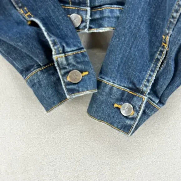 Karen Kane Denim Jean Jacket Women's Size M Blue Long Sleeve Casual Normcore - Picture 5 of 11